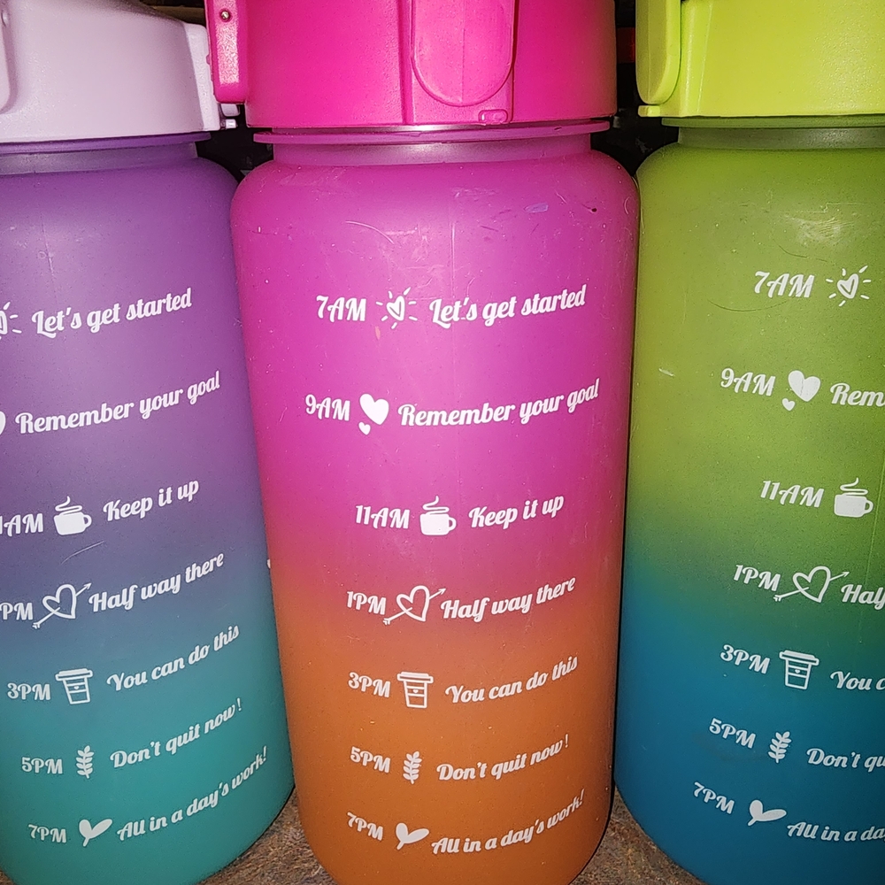 Vibrant Gradient Water Bottle Sets Of 2